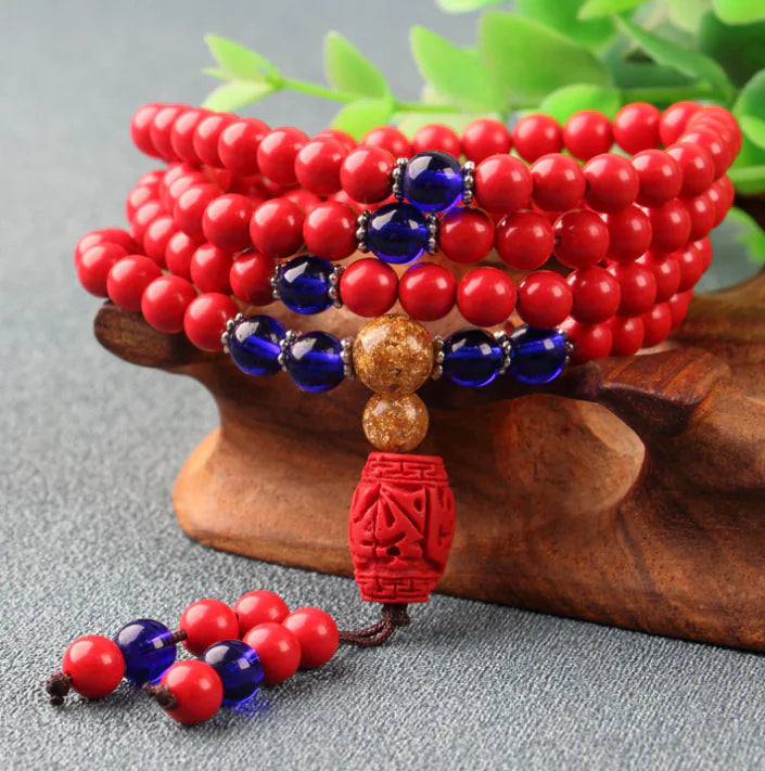 Agate Women's Bracelet with Buddha Beads