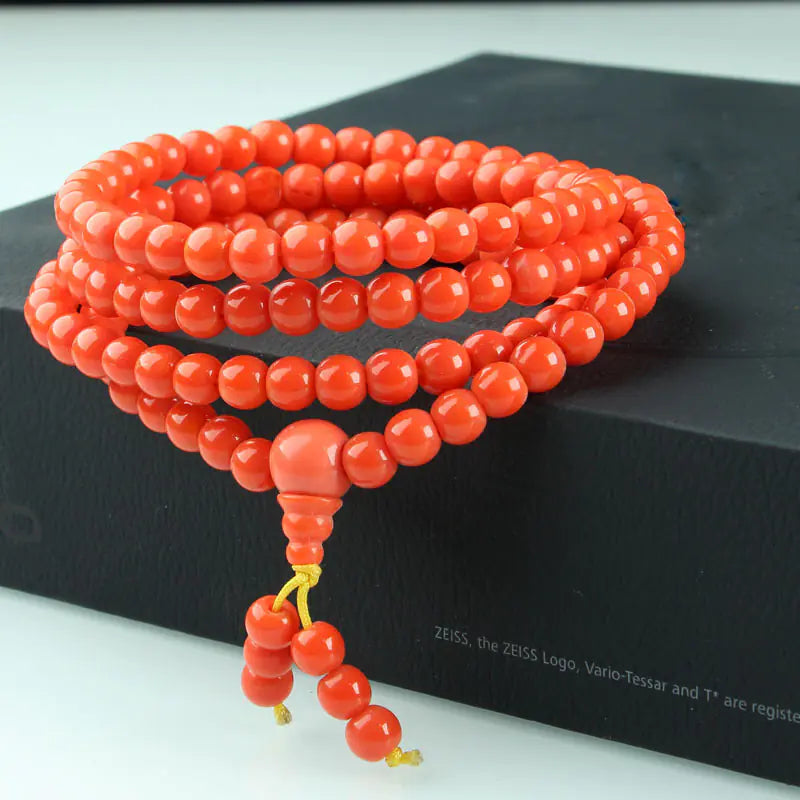Agate Women's Bracelet with Buddha Beads